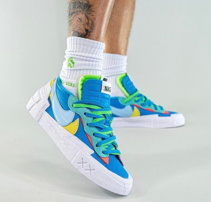 Kaws x Sacai x Nike Blazer Low DM7901-600