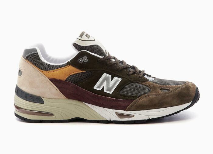 New Balance 991 Olive Burgundy M991GYB