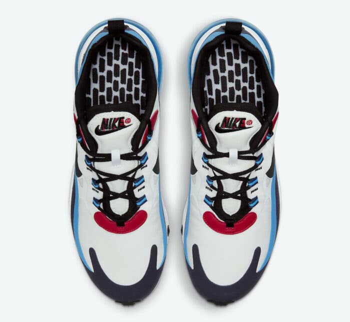 Nike Air Max 270  React White Photo Blue University Red DA2400-100