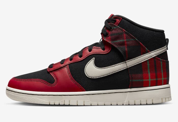 Nike Dunk High Plaid Red Black DV0826-001