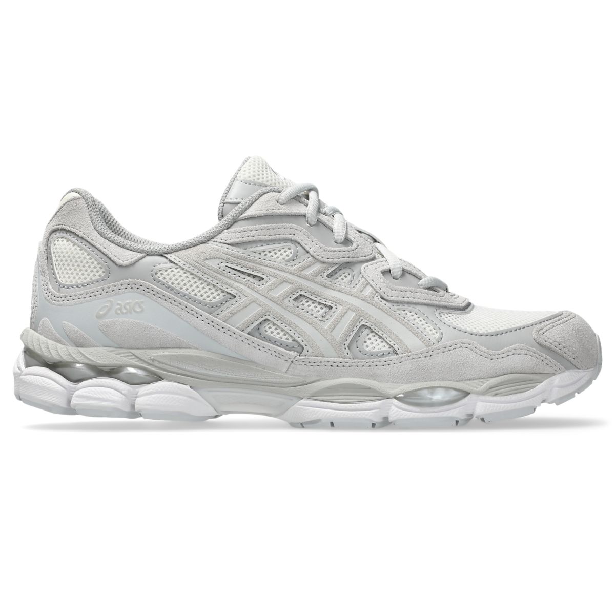 ASICS Gel NYC Cream Cloud Grey zijaanzicht