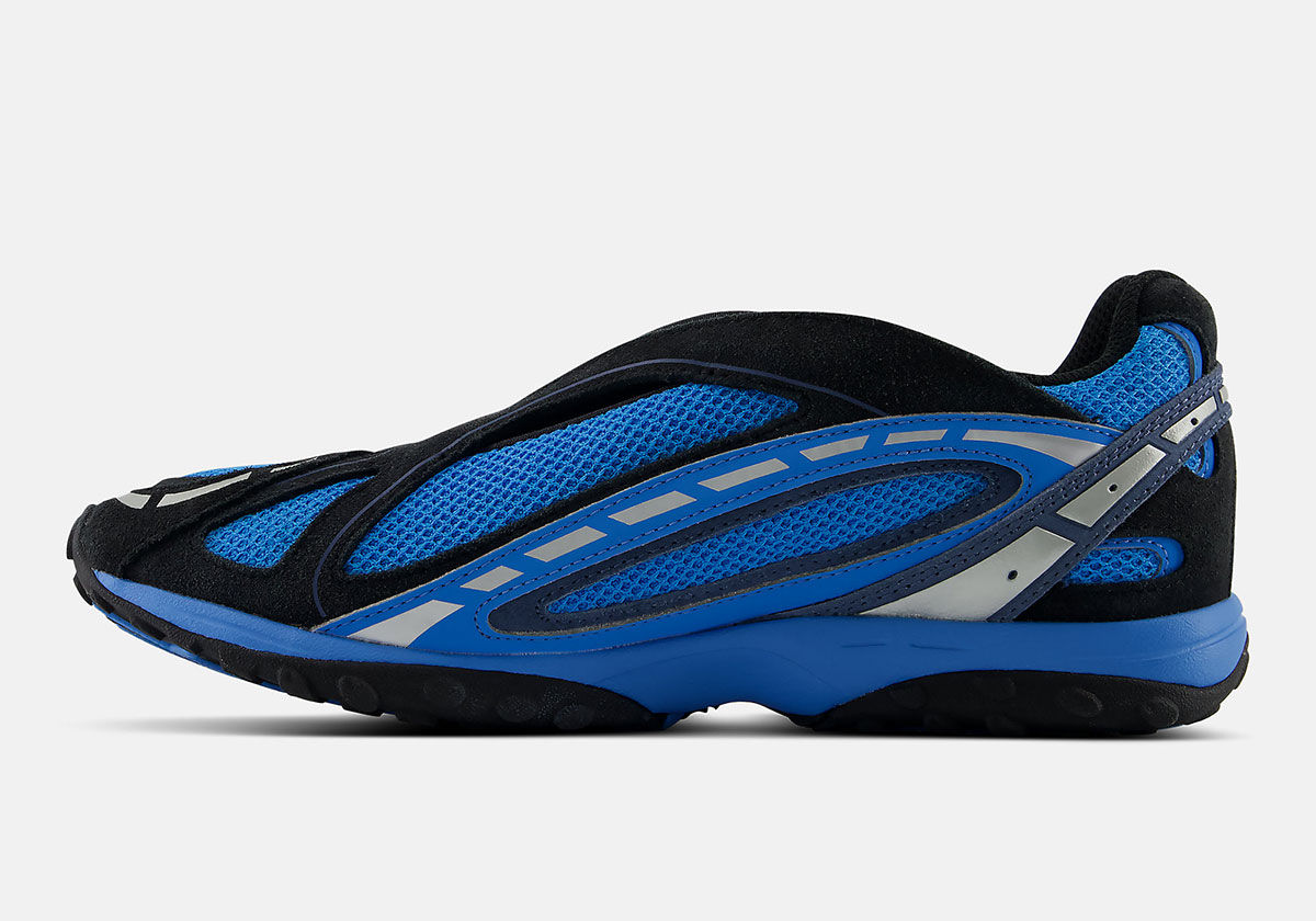 New Balance 204V slip-on in Fan Blue colorway met 3M-strips
