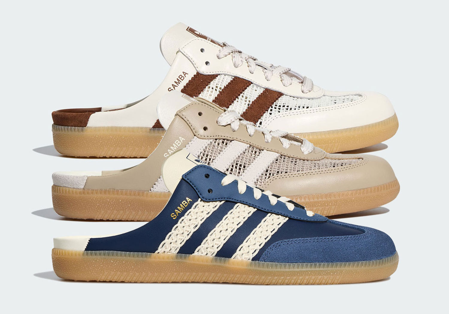 adidas Samba Mule backless slip-on drie colorways zomer 2026