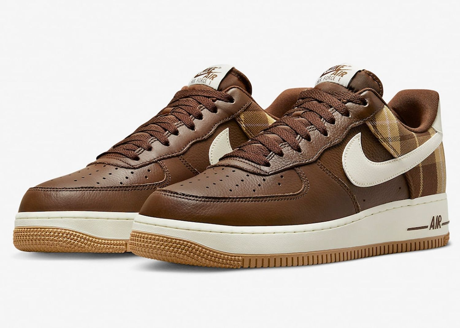 Nike Air Force 1 Low Plaid Cacao