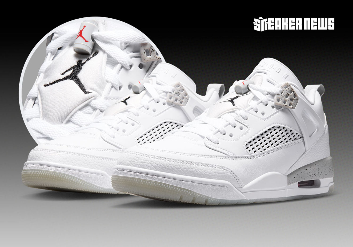 Jordan Spizike Low White Cement IV6047-100 zijaanzicht