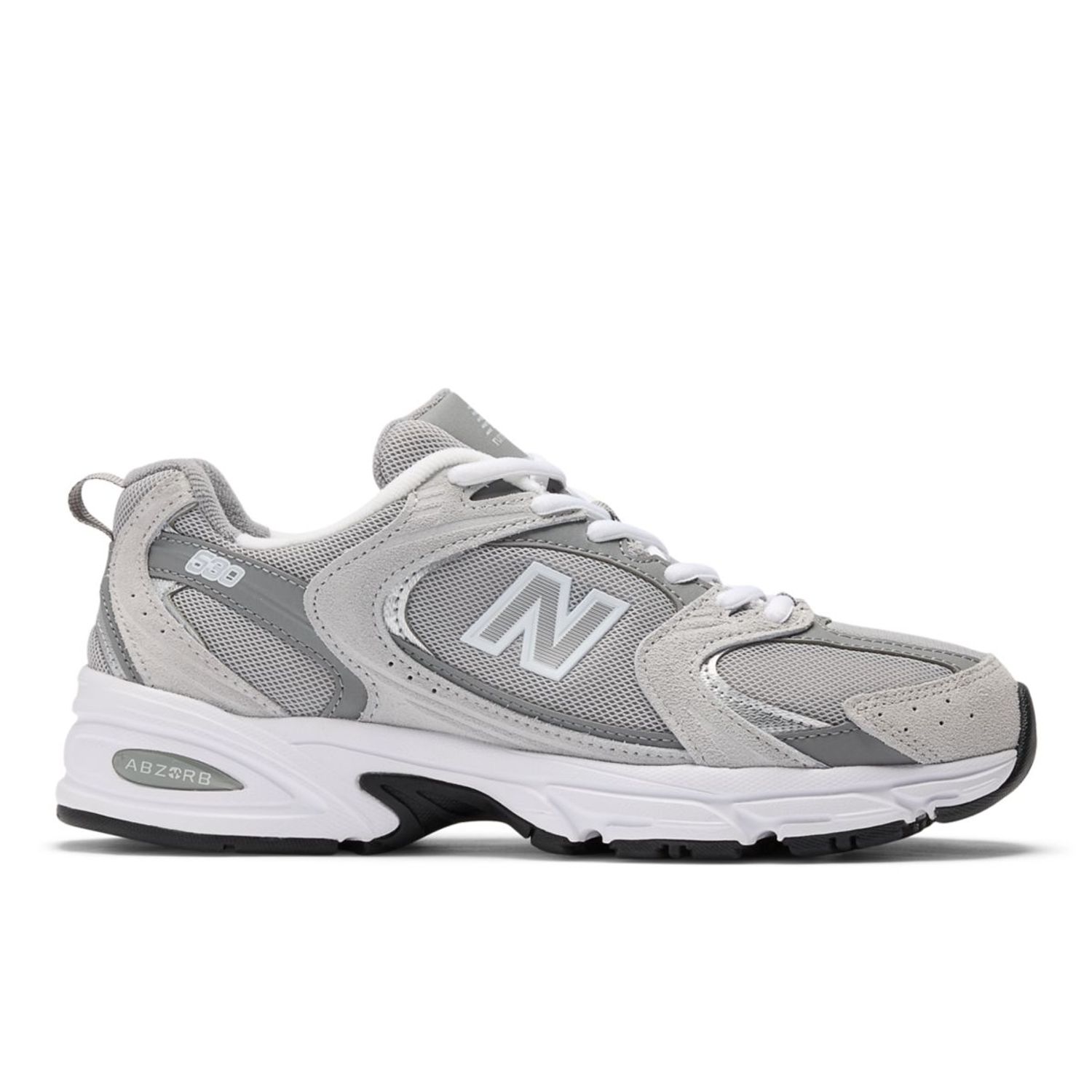 New Balance 530 grijs zilver colorway zijaanzicht