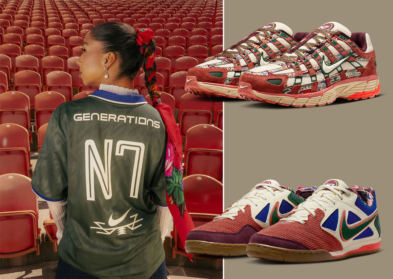 Nike N7 Soccer 2026 collectie met P-6000 en Gato