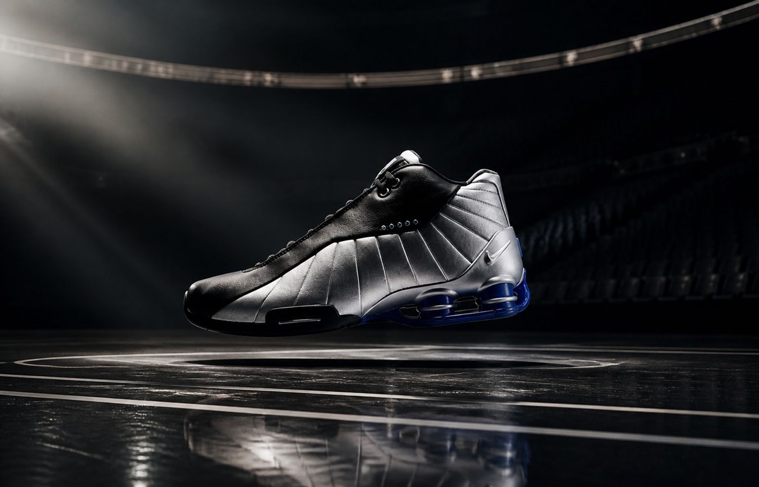 Nike Shox BB4 Black Metallic Silver