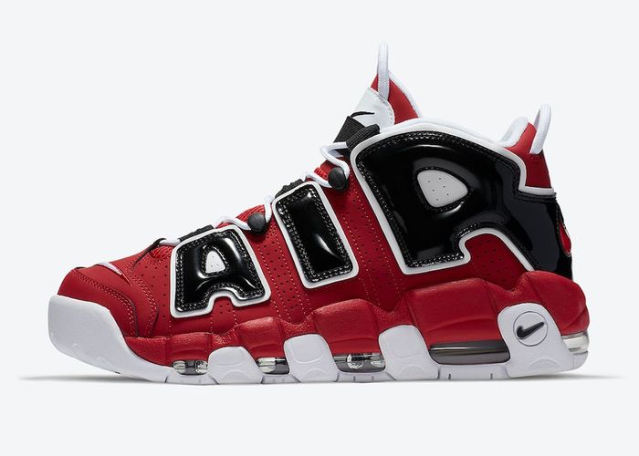 Nike Air More Uptempo Bulls Black Varsity Red