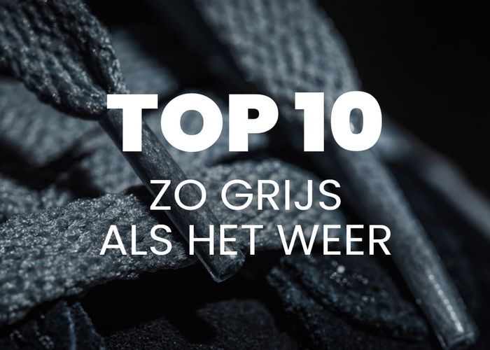 Sneakers zo grijs als het weer