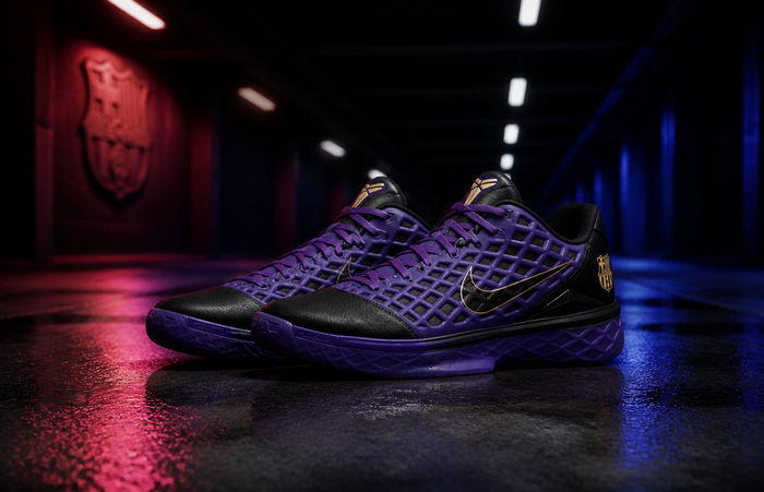 Nike Kobe 3 Low Protro x FC Barcelona in paars en zwart