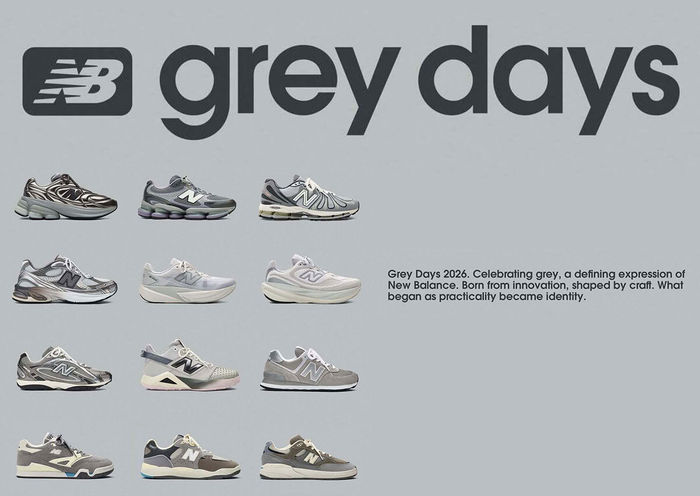 New Balance Grey Days 2026 collectie