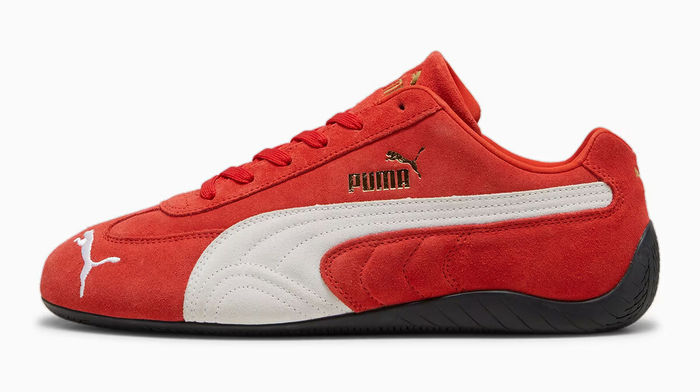 Puma Speedcat OG in rood - de iconische racing sneaker met suède upper