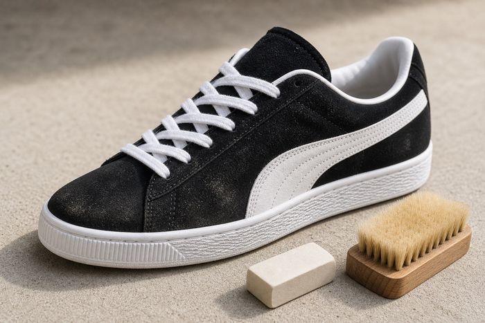 Puma Suede sneaker met suede borstel en eraser
