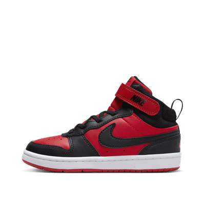 Nike Court Borough Mid PS "Black/University Red" | CD7783-602