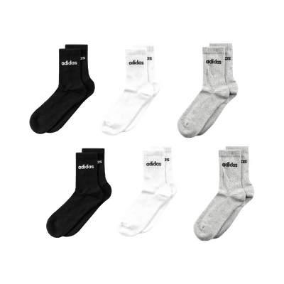 Adidas Cushioned Linear Crew Socks 6 Pack "Multicolor" | JL6095