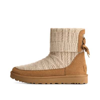 UGG Classic Mini Cabelle Knit "Natural/Chestnut" | 1174578NCHS