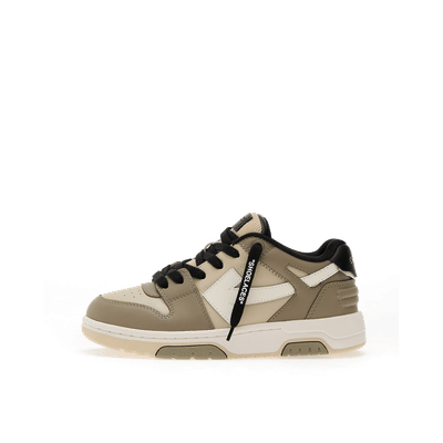 Off-White Out Of Office Kids "Olive Green Light Brown" | OBIA011S25LEA001546D