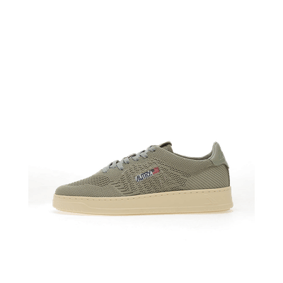 Autry Easeknit Low "Knit/ Leat Seagrass" | EKLMKN24