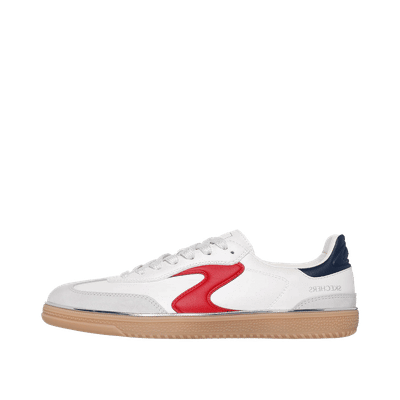 Skechers Hotshot - Living Luxe "White/Navy" | 185405WNVR