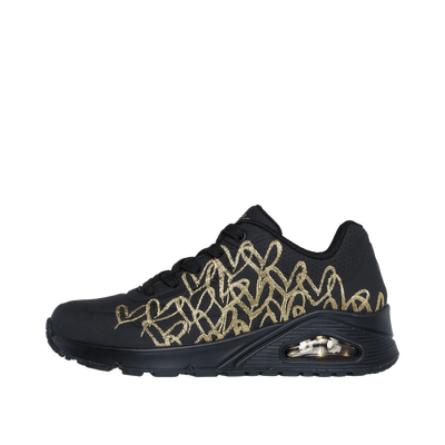 Skechers JGoldcrown UNO - Golden Heart "Black/Gold" | 177975BKGD