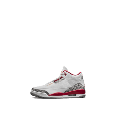 Air Jordan 3 Retro GS 'Cardinal Red' | White | Kid's Size 6