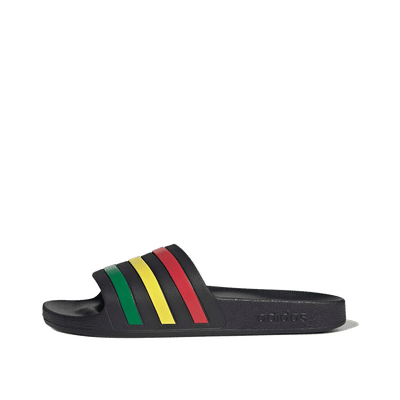 Adidas Adilette Aqua Slide "Core Black/Green/Pure Ruby" | HQ2449