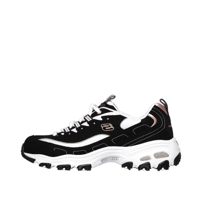 Skechers D'Lites - Devoted Fan "Black/Rose Gold" | 13154BKRG