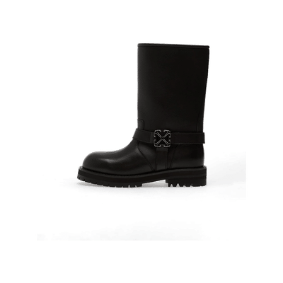 Off-White Off-Track Boot "Black/Silver" | OMIE00EC99LEA0011072