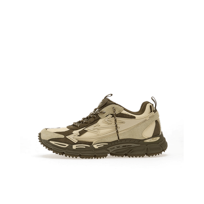 Off-White OW Be Right Back Suede "Forest Green/Sand" | OMIA295F25LEA0015717