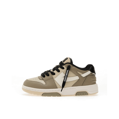 Off-White Out Of Office Kids "Olive Green Light Brown" | OBIA011S25LEA001546D