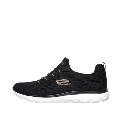 Skechers Summits Leopard Spot "Black/Rose Gold" | 149037BKRG
