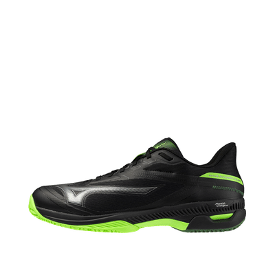 Mizuno Wave Exceed Court Padel "Black/Foliage Green/Glowing Ap" | 61GB252235