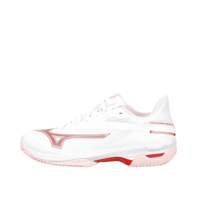 Mizuno Wave Exceed Court CC "White/Roseesque/Barbados Cherry" | 61GC252162