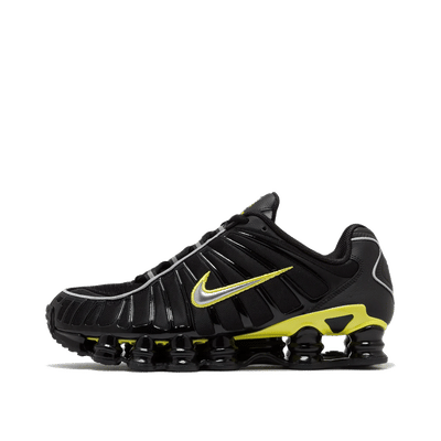 Nike Shox TL Black Dynamic Yellow Metallic Silver