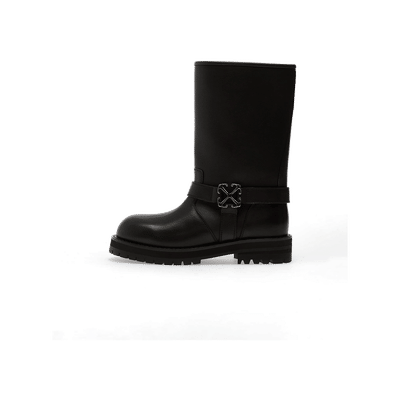 Off-White Off-Track Boot "Black/Silver" | OMIE00EC99LEA0011072