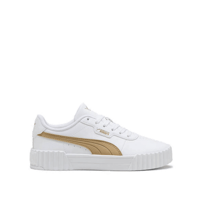 PUMA Carina 3.0 Aqua Metallics "White/Light Sand/Gold" | 400722-02