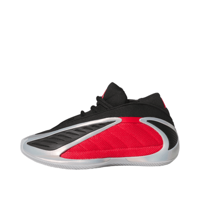 Adidas Anthony Edwards 2 GS "Silver Metallic / Pure Ruby / Core Black" | JQ9489