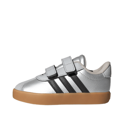 Adidas VL Court 3.0 "Silver Metallic / Core Black / Light Solid Grey" | IH3965