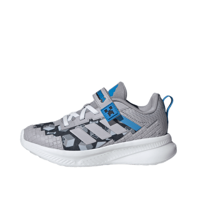 Adidas Minecraft Fortarun 4.0 "Glory Grey / Lucid Ray Blue" | JR1945