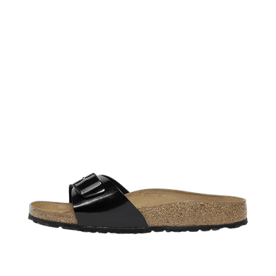 Birkenstock Madrid Birko-Flor Lack Slide "Black" | 40303