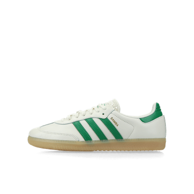 Adidas Samba OG Wmns "Off White / Green / Gold Metallic" | IH3983