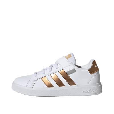 Adidas Grand Court Sustainable "Cloud White / Cloud White / Matte Gold" | GY2577