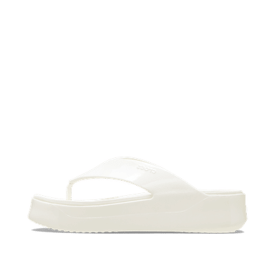 Crocs Getaway Platform Patent Clog "Chalk" | 2114780WV