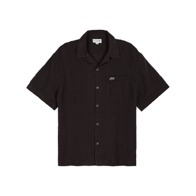 Lacoste Relaxed Fit Linen Shirt "Brown" | 003LA