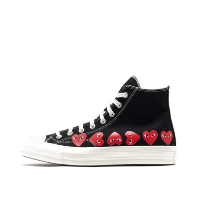 Comme des Garçons PLAY Multi Heart CT70 Hi Top "Black" | AZK1270011