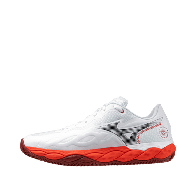 Mizuno Wave Enforce Court CC "Fiery Red/White/Sun-Dried Tomato" | 61GC243562