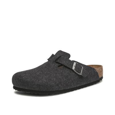 Birkenstock Boston Wool Felt Narrow Fit Clog "Grey" | 0160373