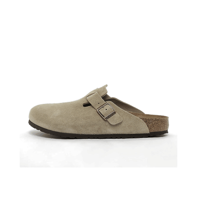 Birkenstock Boston Suede Leather Clog "Taupe" | 60461