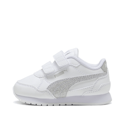 Puma ST Runner v4 Glitter Kids "White/Silver/Cool Light Gray" | 401592-01